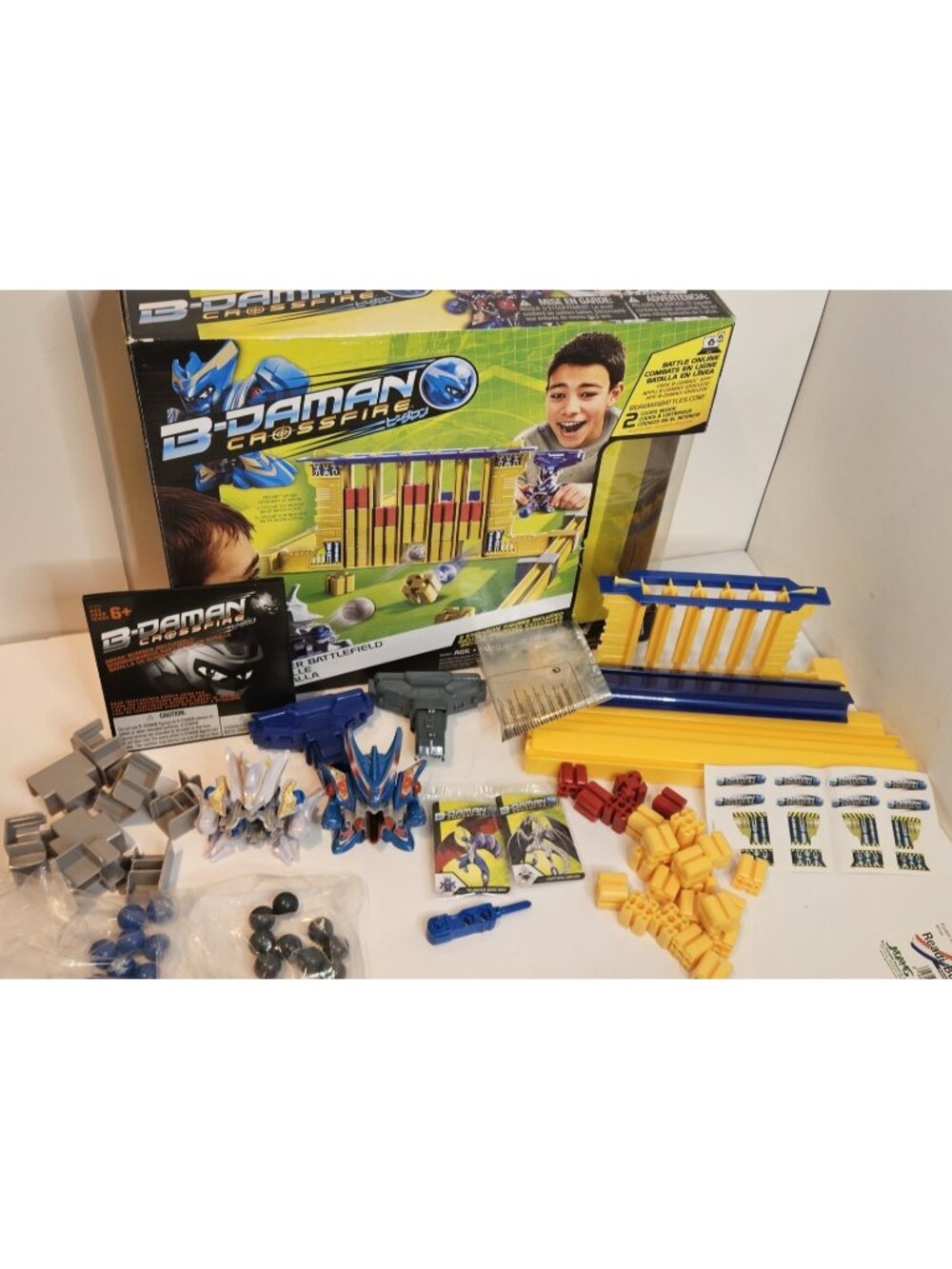 B-Daman Crossfire Break Bomber Battlefield Set Hasbro 100% Complete/Sealed Cards